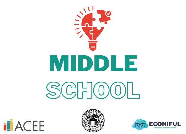 Middle School with idea bubble and logos